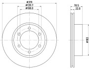 50240 Brzdový kotouč PAGID