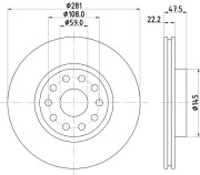 50244 Brzdový kotouč PAGID