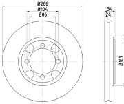 52208 Brzdový kotouč PAGID