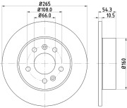 50251 Brzdový kotouč PAGID