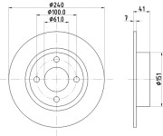 50253 Brzdový kotouč PAGID