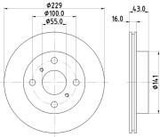 50262 Brzdový kotouč PAGID