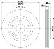 50273 Brzdový kotouč PAGID