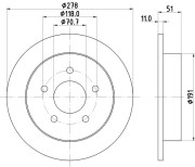 50275 Brzdový kotouč PAGID