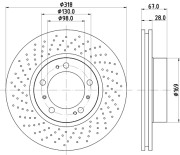 50276 PAGID brzdový kotúč 50276 PAGID