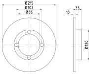 50292 Brzdový kotouč PAGID