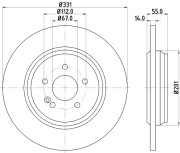 50298 Brzdový kotouč PAGID