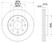 50303 Brzdový kotouč PAGID