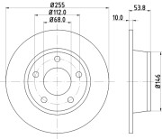 50305 Brzdový kotouč PAGID