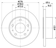 54048 Brzdový kotouč PAGID