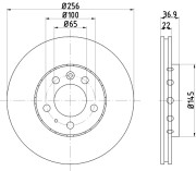 50314 Brzdový kotouč PAGID