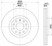 65019 PAGID brzdový kotúč 65019 PAGID