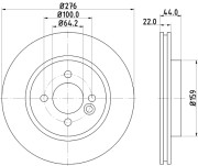 50324 Brzdový kotouč PAGID