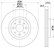 50326 Brzdový kotouč PAGID