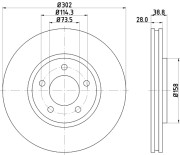 50331 Brzdový kotouč PAGID