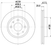 50341 Brzdový kotouč PAGID