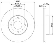 50342 Brzdový kotouč PAGID