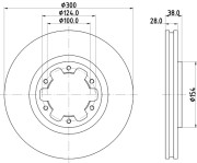 50344 Brzdový kotouč PAGID