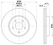 50345 Brzdový kotouč PAGID