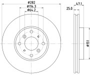 50350 Brzdový kotouč PAGID