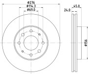 50354 Brzdový kotouč PAGID