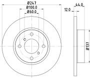 50357 Brzdový kotouč PAGID