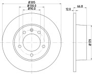 50361 Brzdový kotouč PAGID