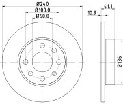 50362 Brzdový kotouč PAGID