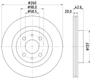 50370 Brzdový kotouč PAGID