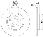 54138 PAGID brzdový kotúč 54138 PAGID