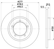 54141 Brzdový kotouč PAGID