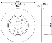 54157 Brzdový kotouč PAGID