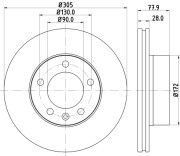 54159 Brzdový kotouč PAGID