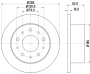 54162 Brzdový kotouč PAGID