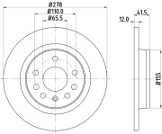 54185 PAGID brzdový kotúč 54185 PAGID