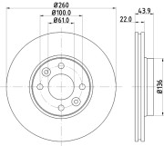 54192 Brzdový kotouč PAGID