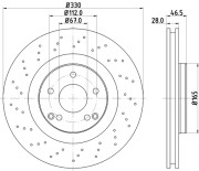 54198HC Brzdový kotouč PAGID