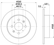 54254 Brzdový kotouč PAGID