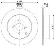 54263 Brzdový kotouč PAGID