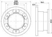 59273 PAGID brzdový kotúč 59273 PAGID