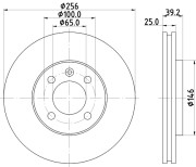 54283 Brzdový kotouč PAGID