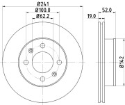 54285 Brzdový kotouč PAGID