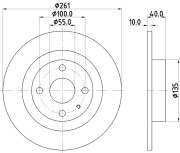 54302 Brzdový kotouč PAGID