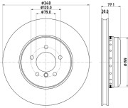 65155HC Brzdový kotouč PAGID