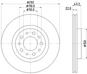 54453 PAGID brzdový kotúč 54453 PAGID