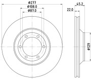 54494 Brzdový kotouč PAGID