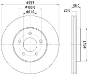 54524 Brzdový kotouč PAGID