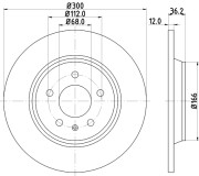 54601 PAGID brzdový kotúč 54601 PAGID