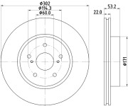 54804 Brzdový kotouč PAGID