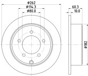 55029 Brzdový kotouč PAGID